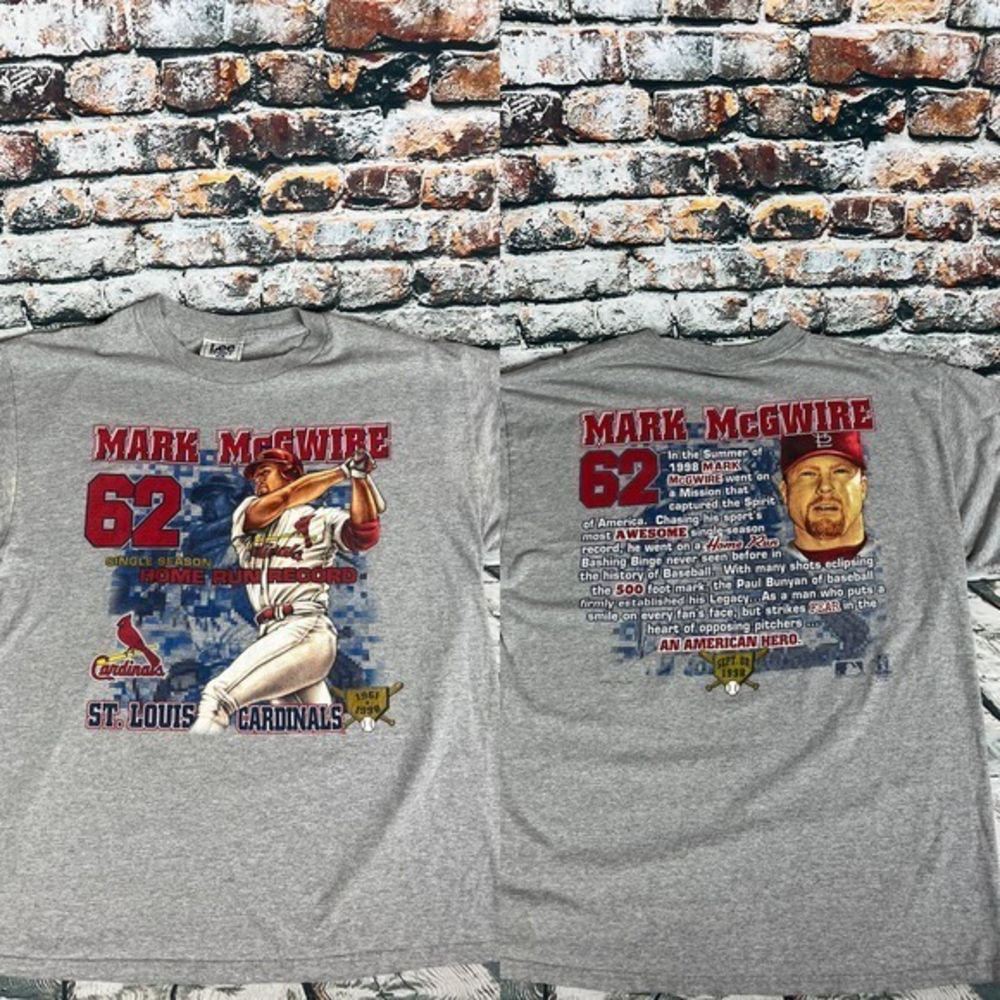 Vtg 1998 Mark McGwire Home‎ Run Record St.Louis Cardinals XL